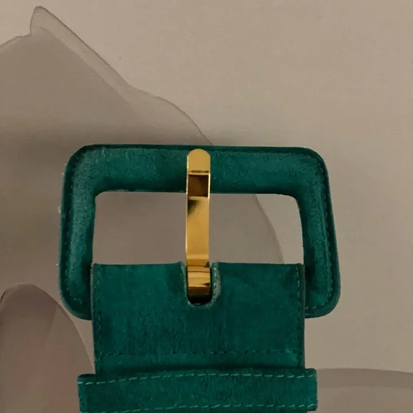 Vintage 80’s Green Suede Belt - Picture 5 of 10